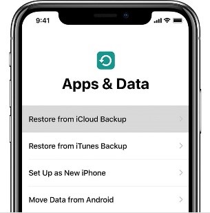 从iCloud备份恢复