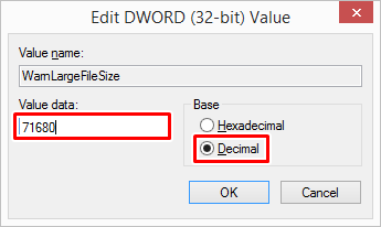 WarnLargeFileSize-Edit-DWORD价值
