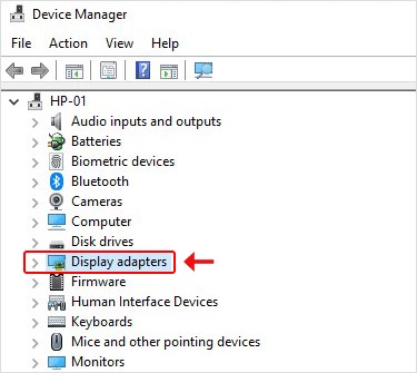 Select the driver to update