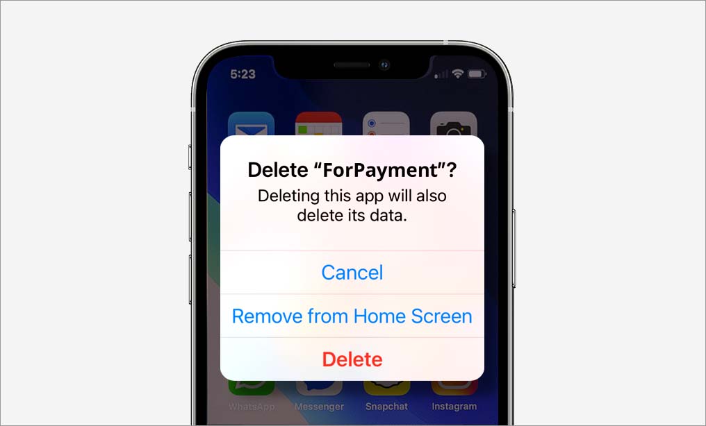 从iPhone的主屏幕上删除应用程序