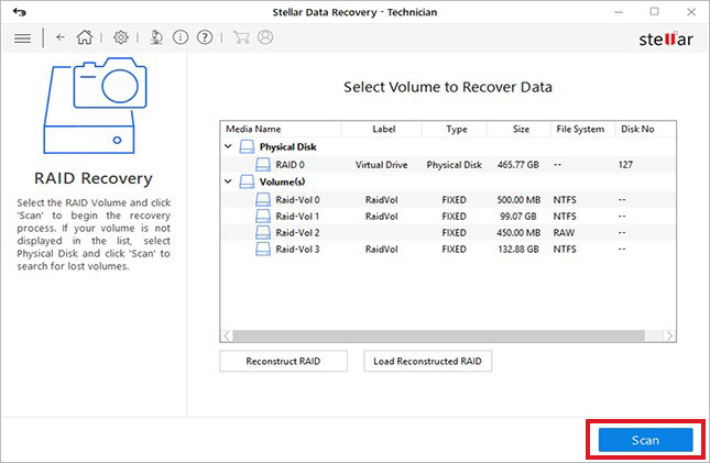 select-RAID-volume-and-click-Scan