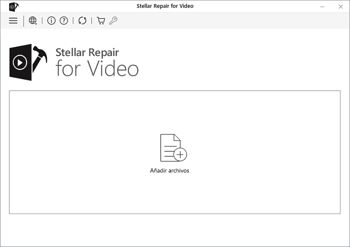 Pantalla de añadir vídeo corrupto