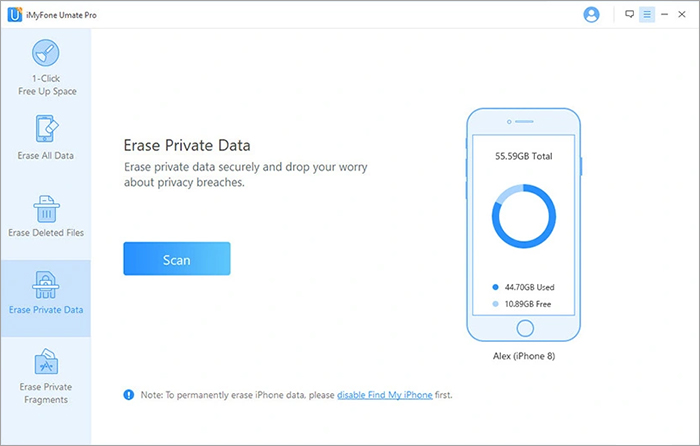 iMyFone Umate Pro数据擦除器
