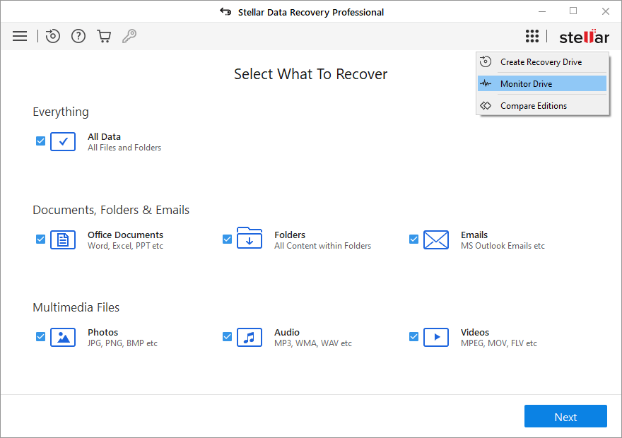 点击Monitor Drive