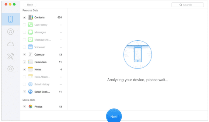 Primo iPhone数据恢复的截图欧宝app官网登录
