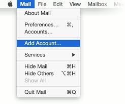 在Apple Mail中添加帐户