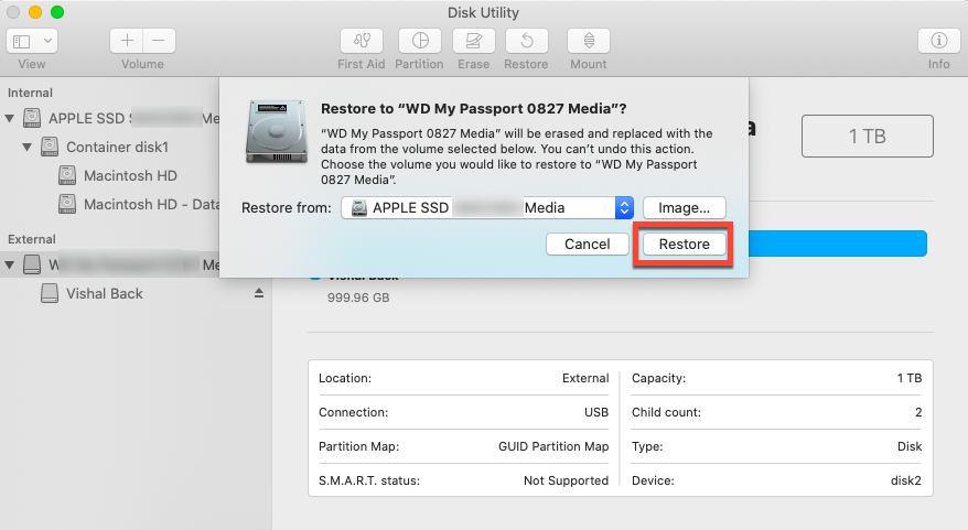 恢复Mac SSD