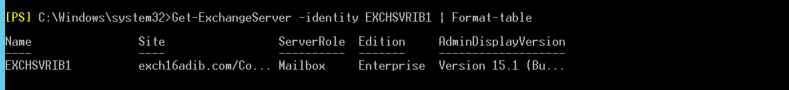 Get-MailboxServer——身份