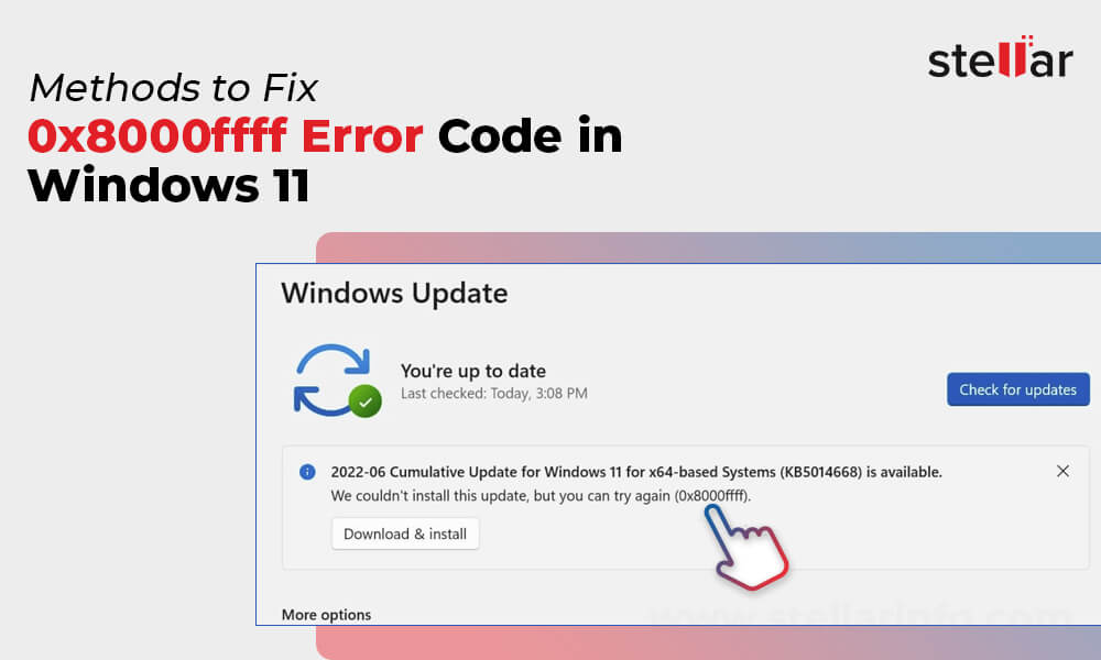 修复Windows 11中0x8000ffff错误码的方法