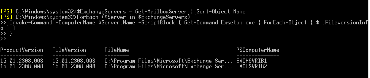 使用Get-MailboxServer cmdlet编写脚本