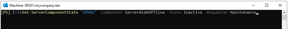 Set-ServerComponentState