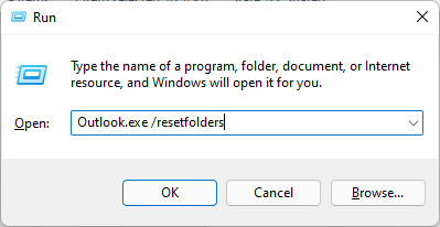 Outlook exe rest文件夹