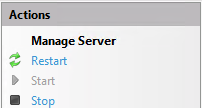 Restart button