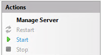start the service