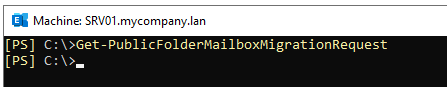 Get-PublicFolderMailboxMigrationRequest