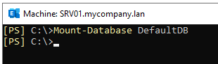 Mount-Database