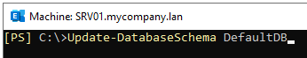 Update-DatabaseSchema