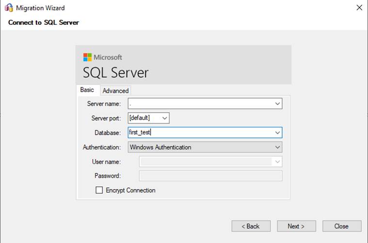 连接SQL Server