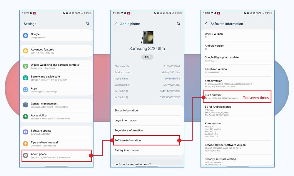 enable developer option 2