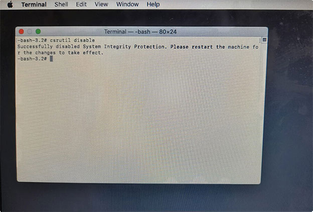 步骤1重启macos