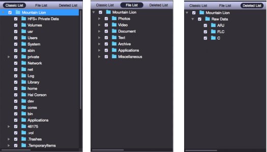 Classic List and File List