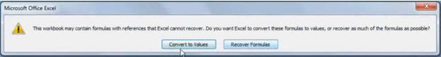恢复Excel 2007文件