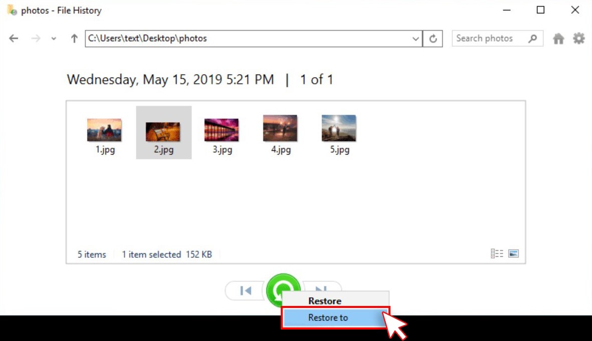 选择“文件”，单击“恢复”