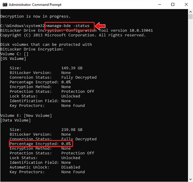 check-decryption-progress -