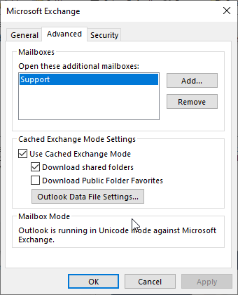 remove the shared folders from local cache