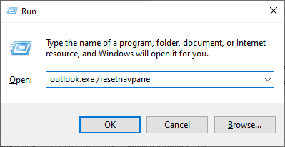 reset the navigation pane