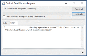 错误0 x800ccc13