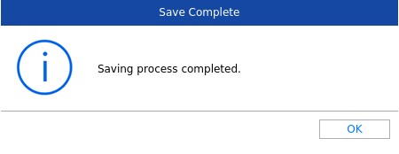 保存修复后的MySQL数据库完成消息框