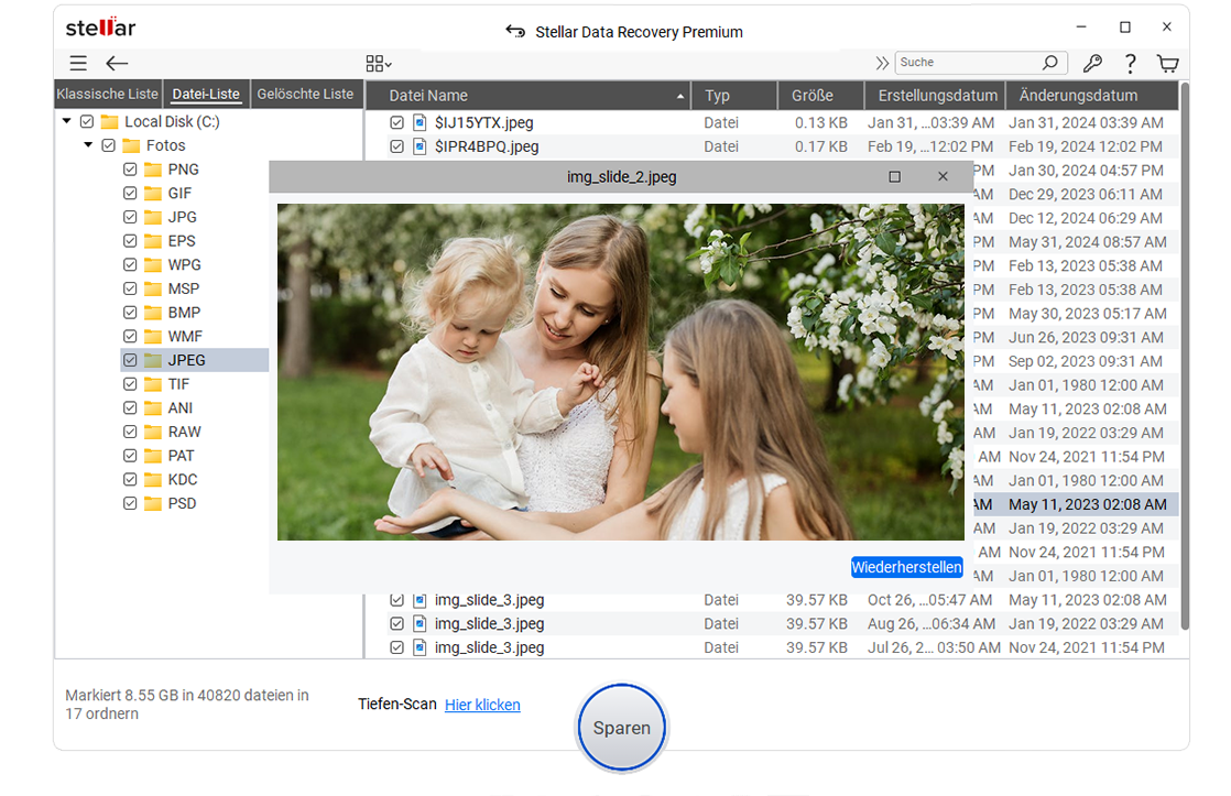 Scannen & wiederherstellen