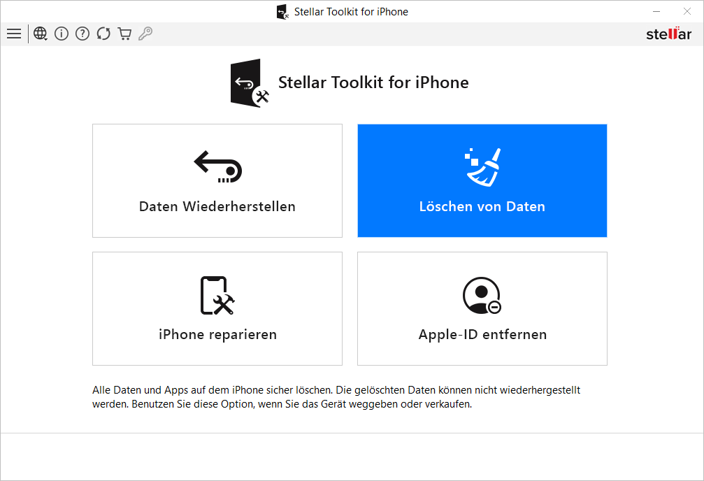 Löschen Sie alle Daten and Apps von Ihrem iPhone