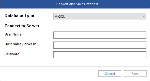 Select-Database-Type