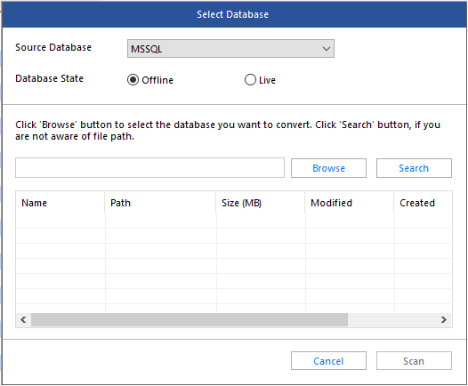 select-ms-sql-as-source-database