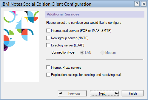 client configuration